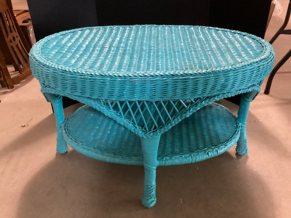 Wicker Patio Table