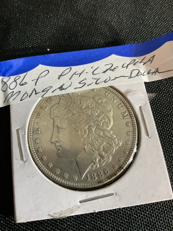 1886 P Philadelphia Morgan Silver Dollar