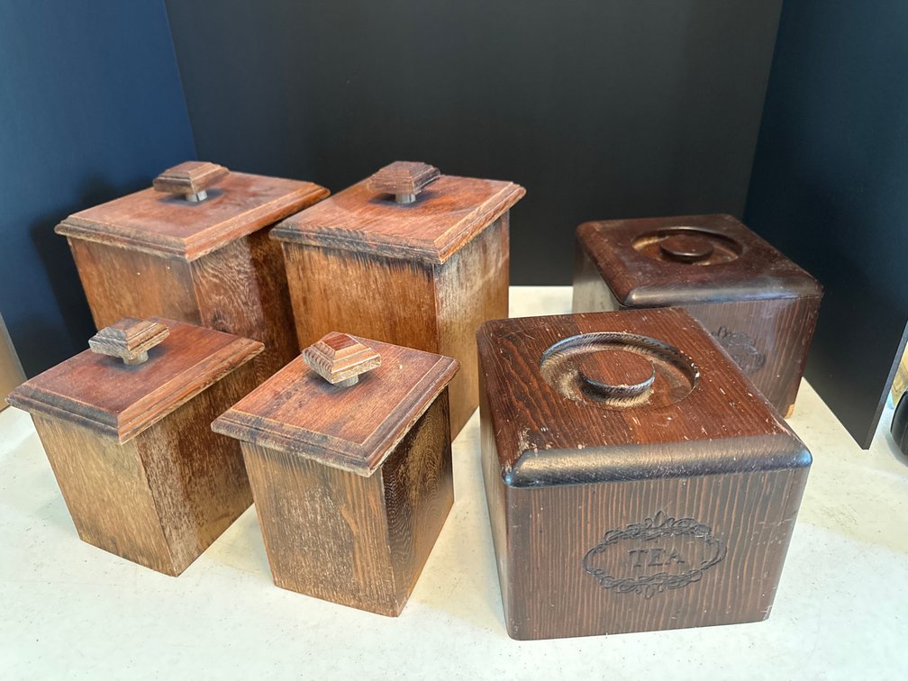 Wooden Canisters