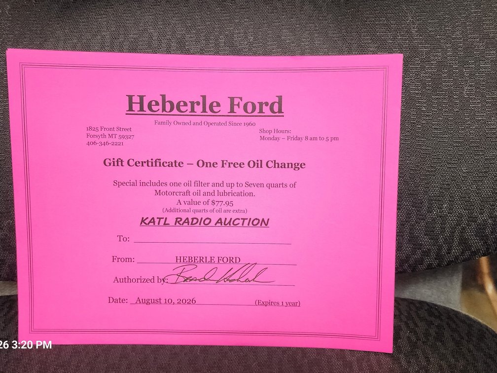 Heberle Ford Gas Oil Change
