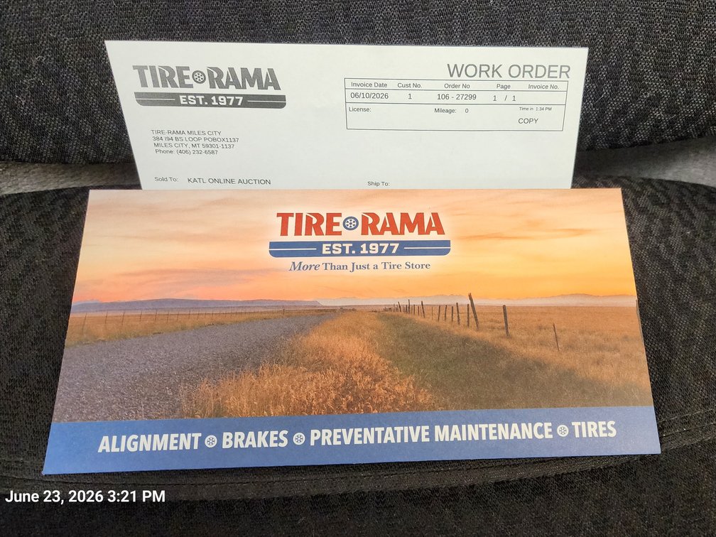 Tire-Rama Miles City Gift Certificate 4 Wheel Alignment