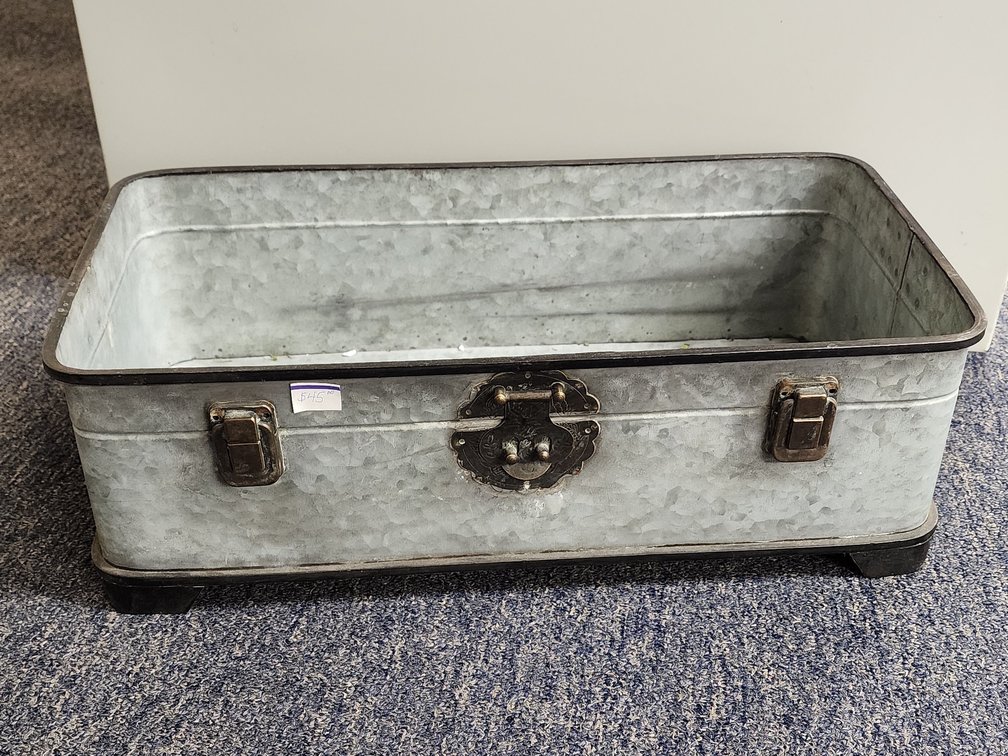 Creative Corner Prairie Pickins Metal Suitcase  Planter