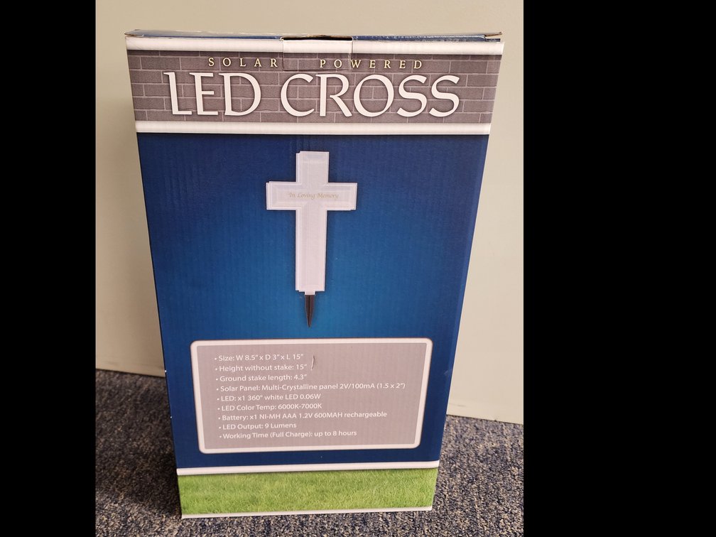 Creative Corner Prairie Pickins Solar Powered Led Cross