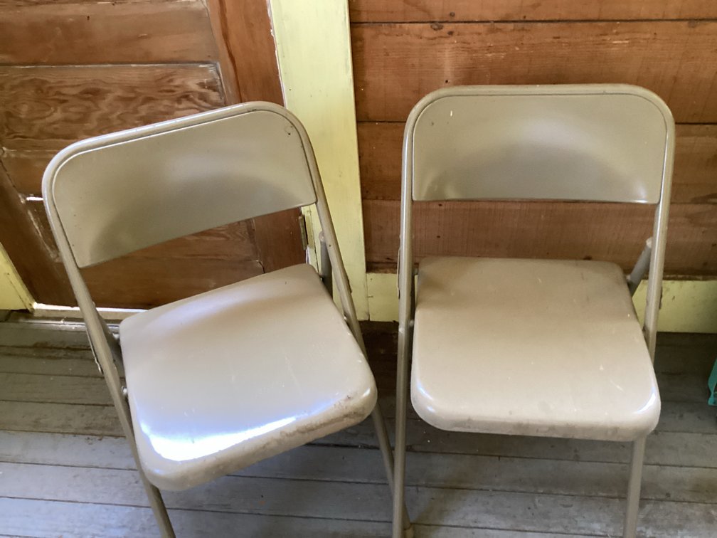 Metal Folding Chairs (2)