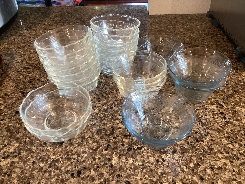 Pyrex Custard Bowls