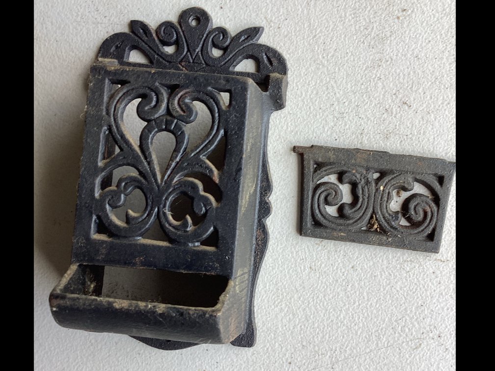 Cast Iron Matchbox Holder