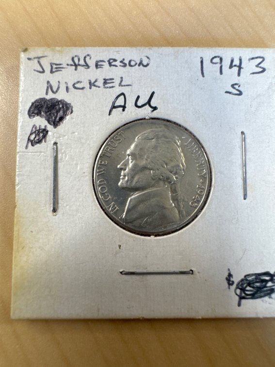 1943-S Jefferson "War" Nickel