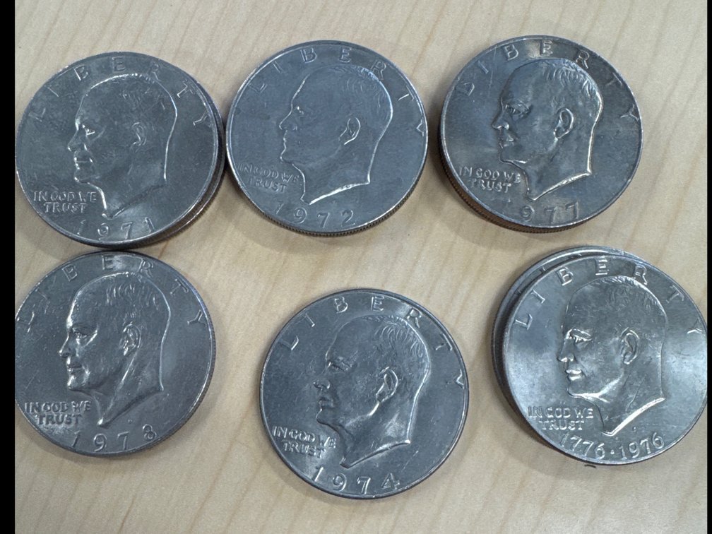 Eisenhower $1 Coins - 10