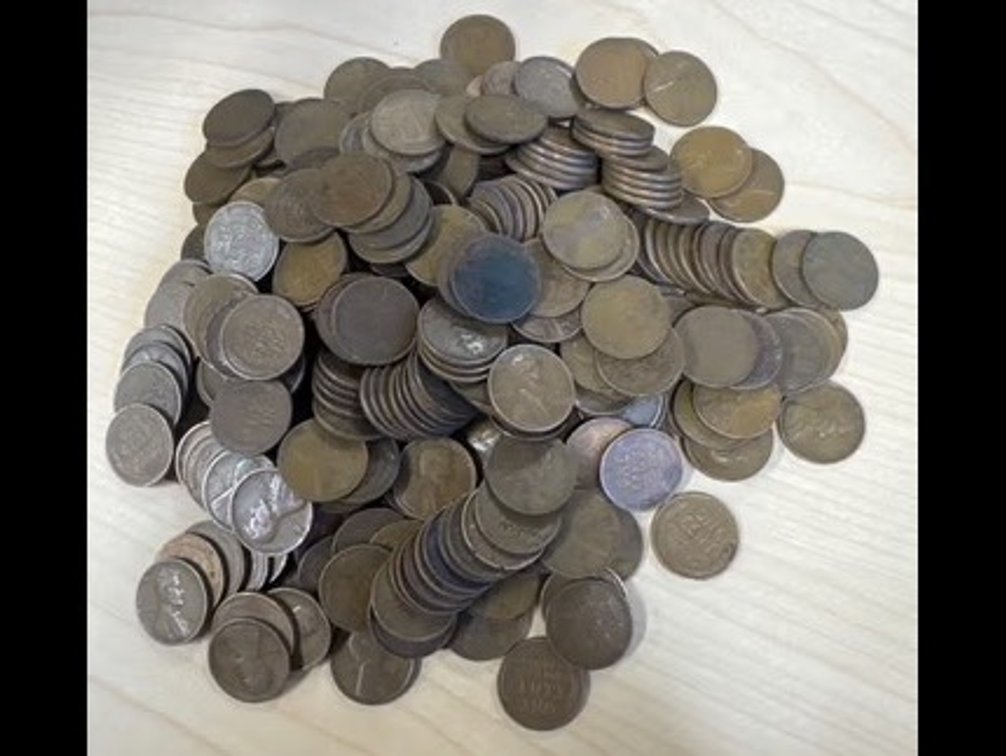 1909-1940 1 cent coins - 300