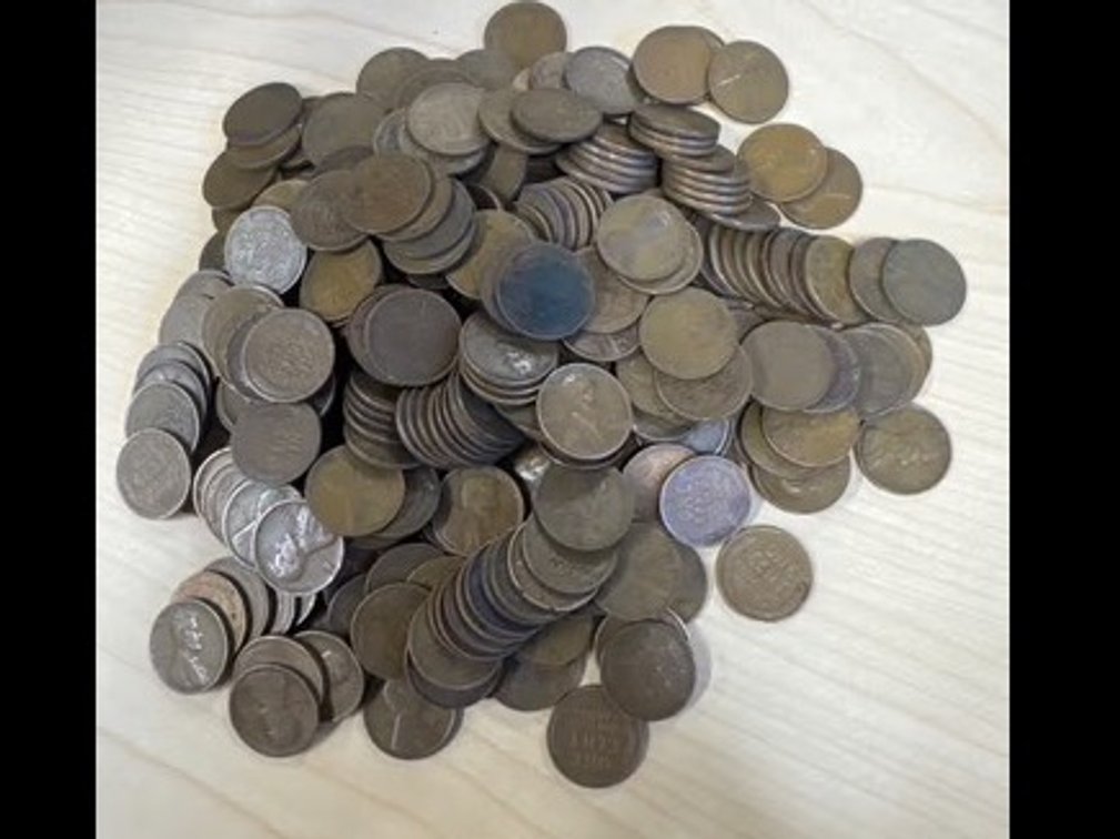 1909-1940 1 cent coins - 300