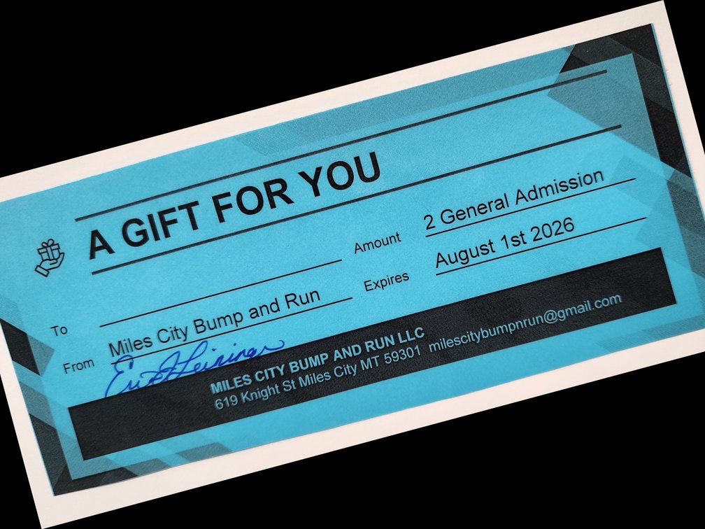 Miles City Bump and Run Ticket