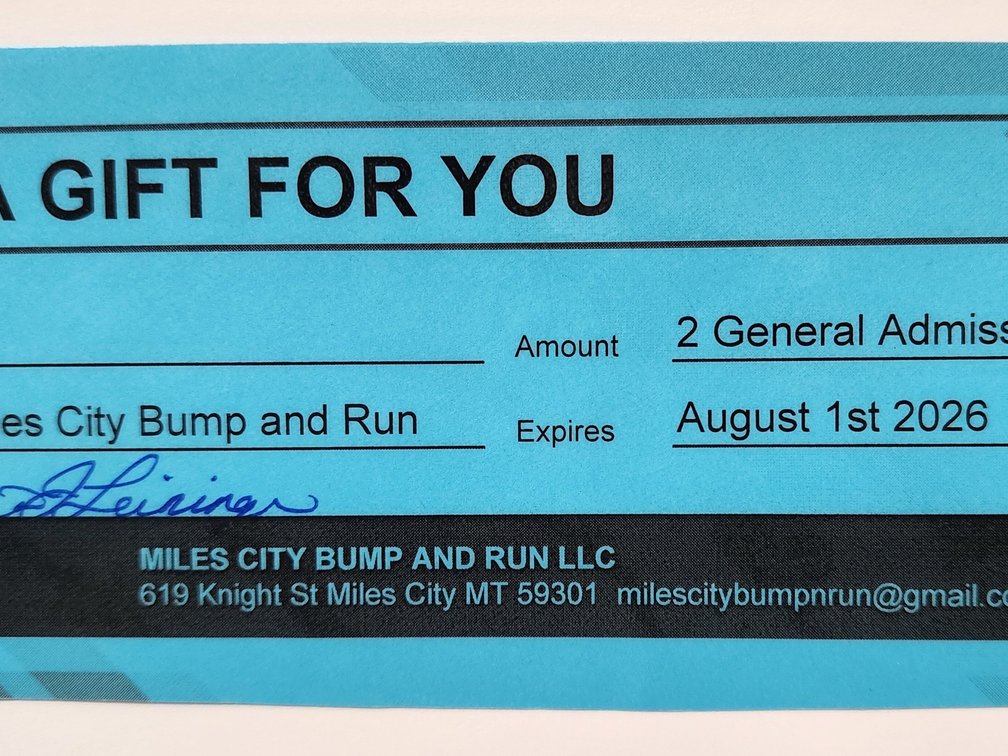 Miles City Bump and Run Ticket