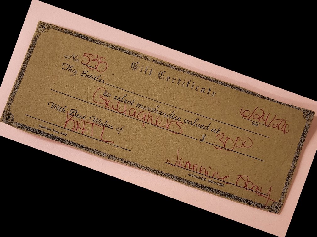Gallgaher's Gametime Grill Gift Certificate