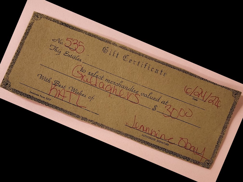 Gallgaher's Gametime Grill  $30 Gift Certificate