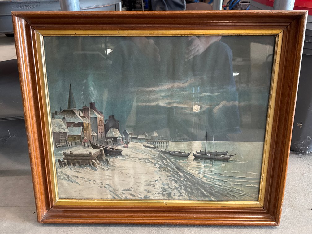 Night Time Harbor Scene Picture