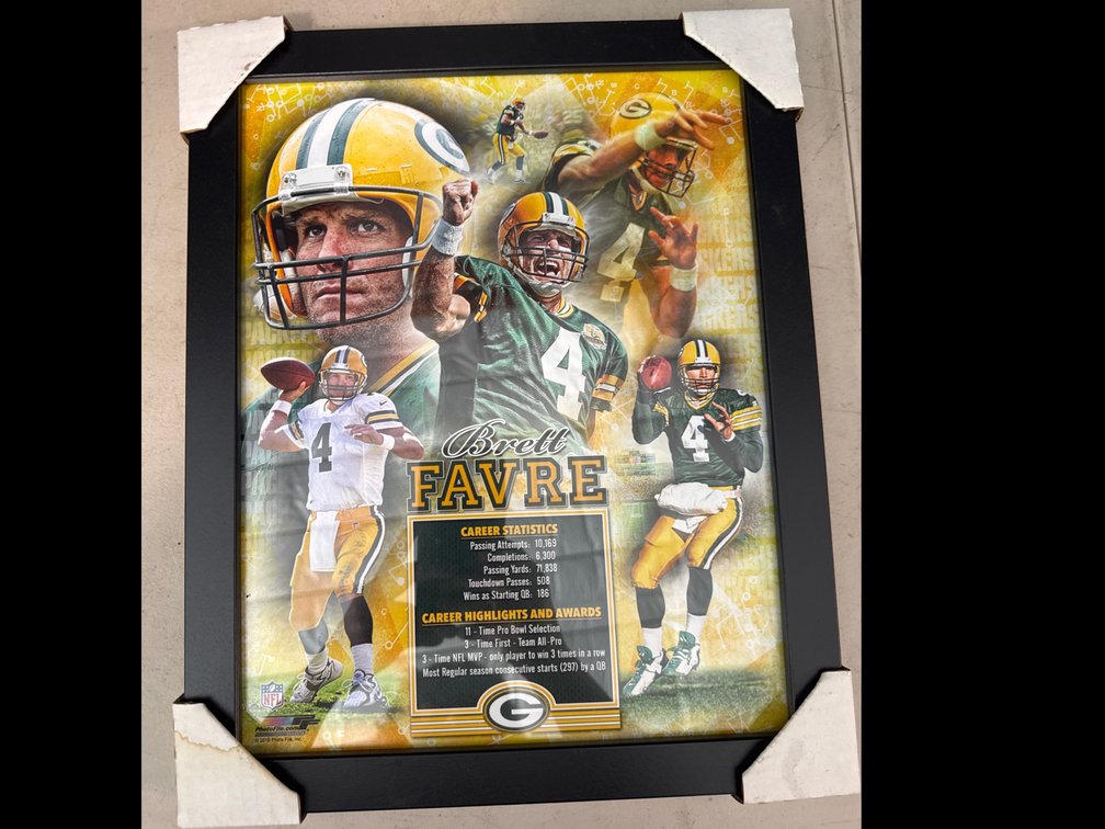 NFL Brett Favre Career Statistics/Highlights/Awards Picture