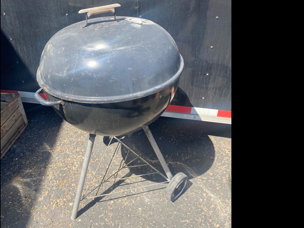 Weber Charcoal BBQ Grill with Contents