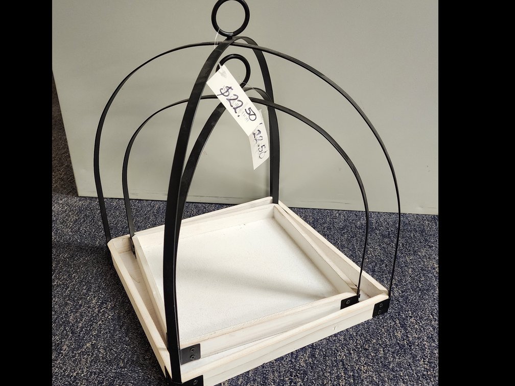 Creative Corner Prairie Pickins 2 Piece White Rectangle Frame Lantern
