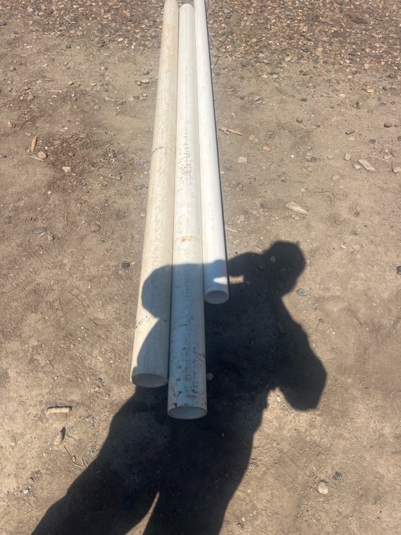 4” and 3” Pvc pipe