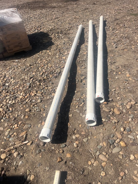 3” Pvc Pipe With Caps