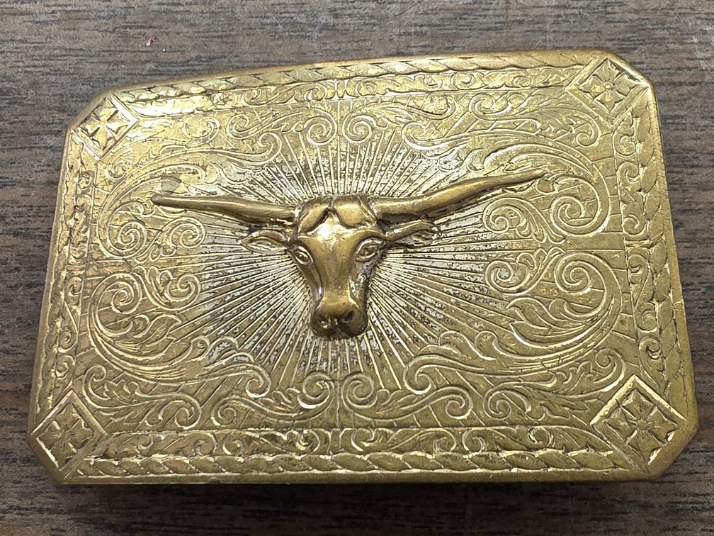 Childs Brass Belt Buckle