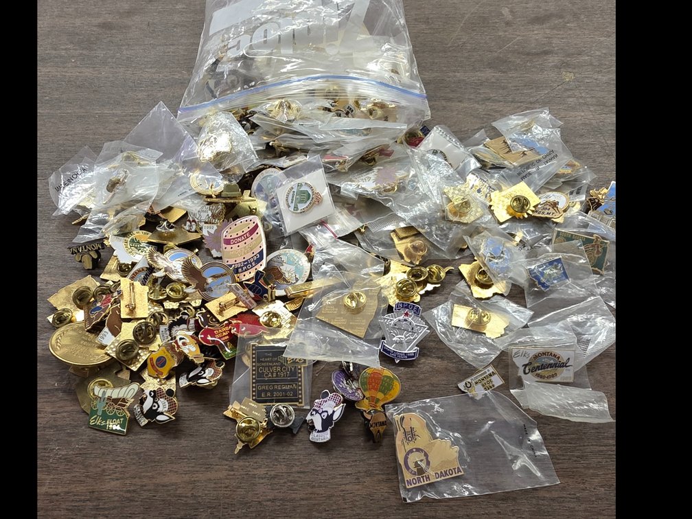 Bag of Elks Pins