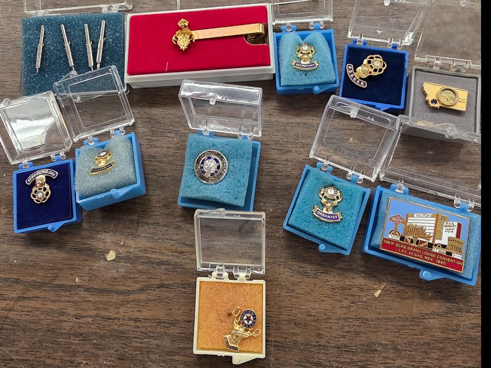 Elks Pins and Tie Tacks