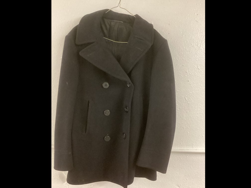Mens Wool Navy Coat