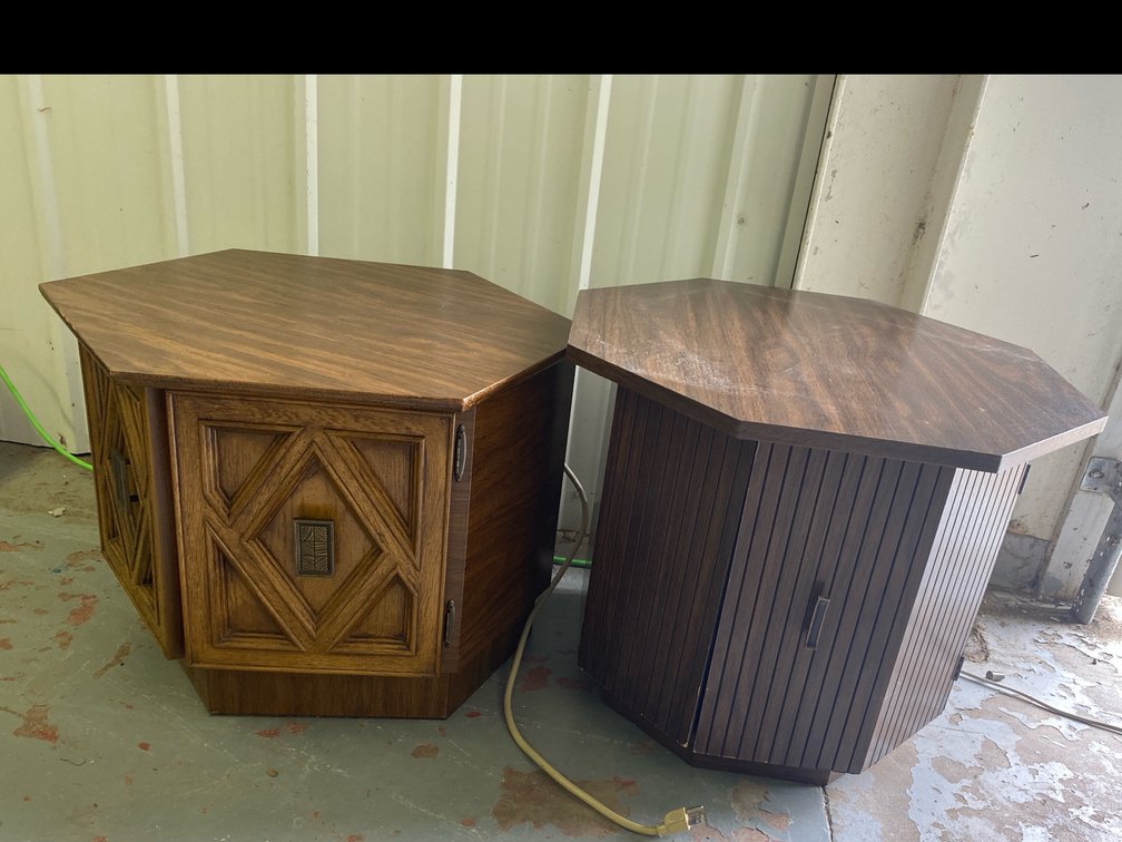 Octagon End Table Lot of 2