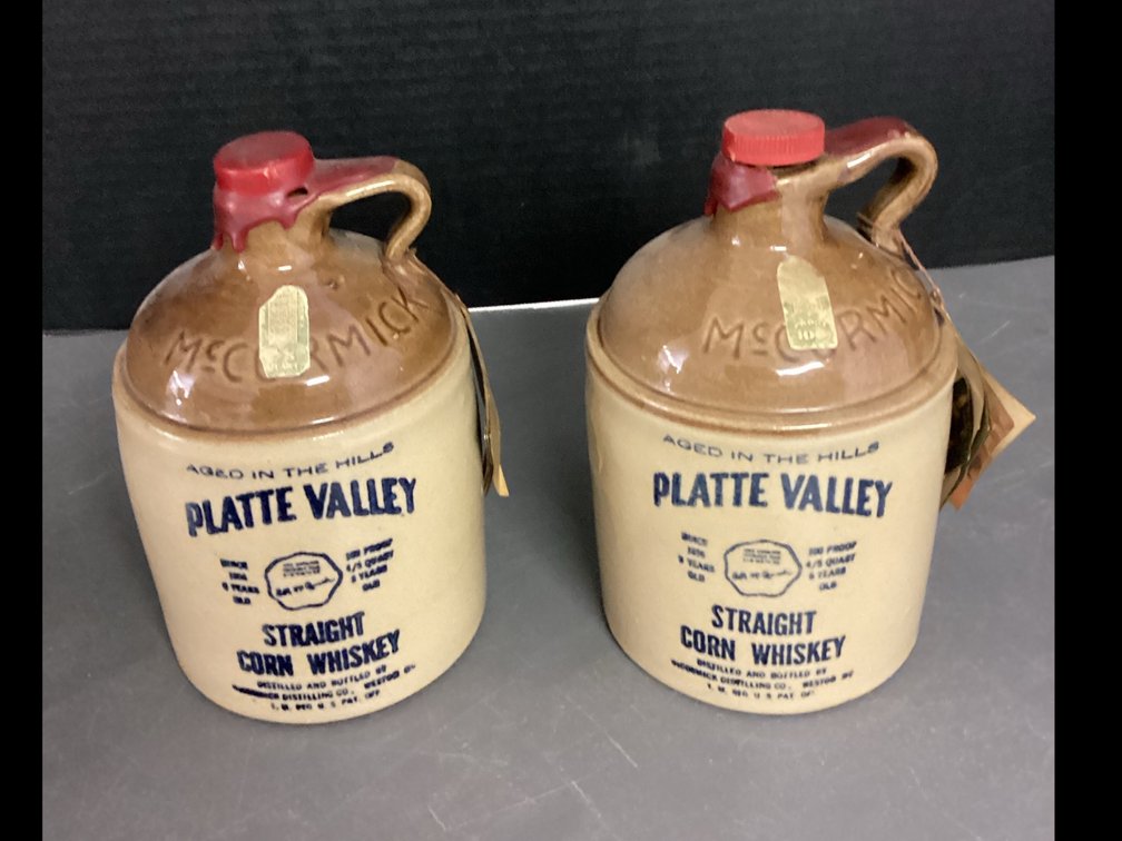 Platte Valley Straight Corn Whiskey - Little Brown Jugs