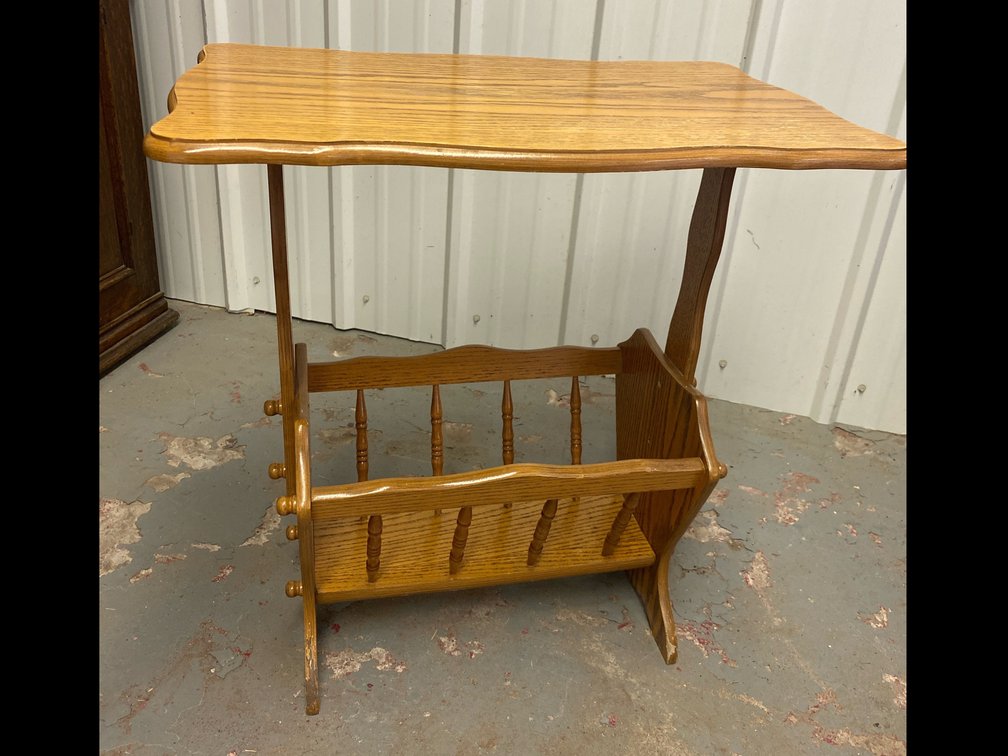 Wooden Magazine Stand