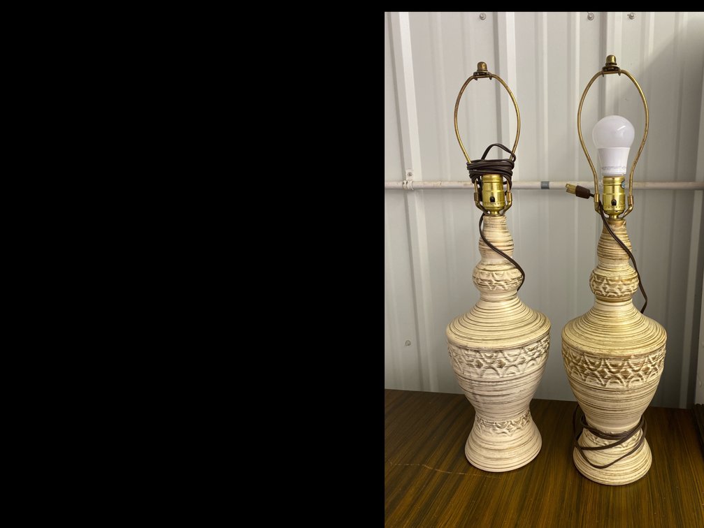 Table Lamps without Shades Lot of 2