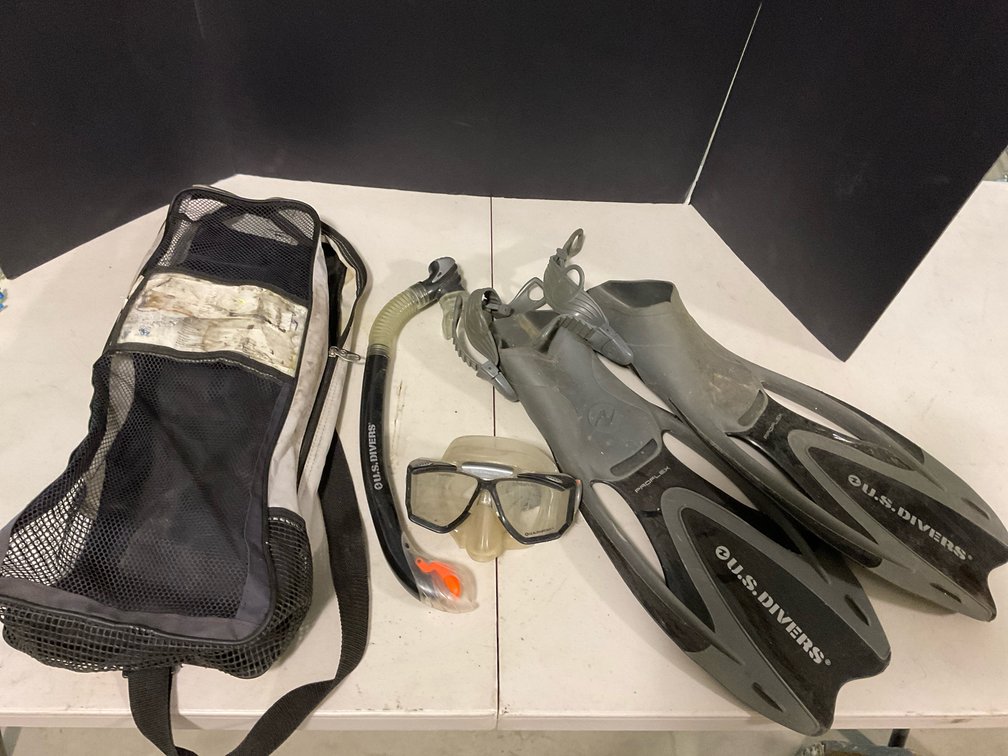 US Divers Snorkel & Fins