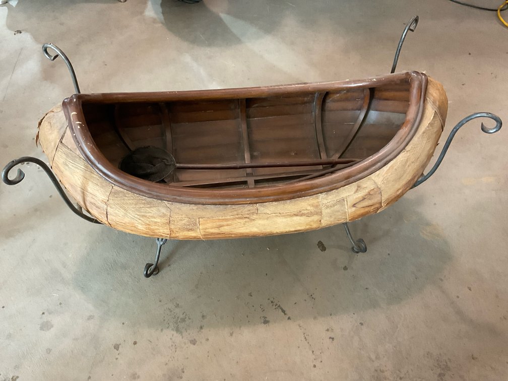 Decorative Wood Canoe