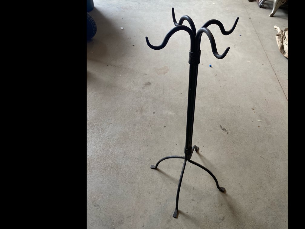 Handmade Wrought Iron Floor Stand