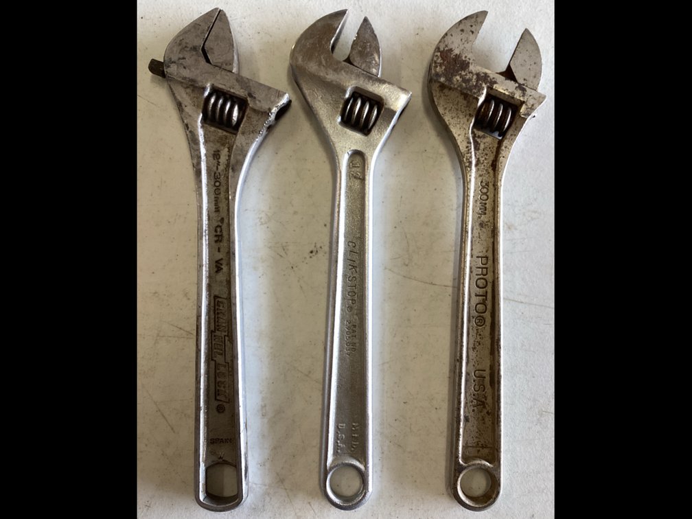 Adjustable 12” Wrenches