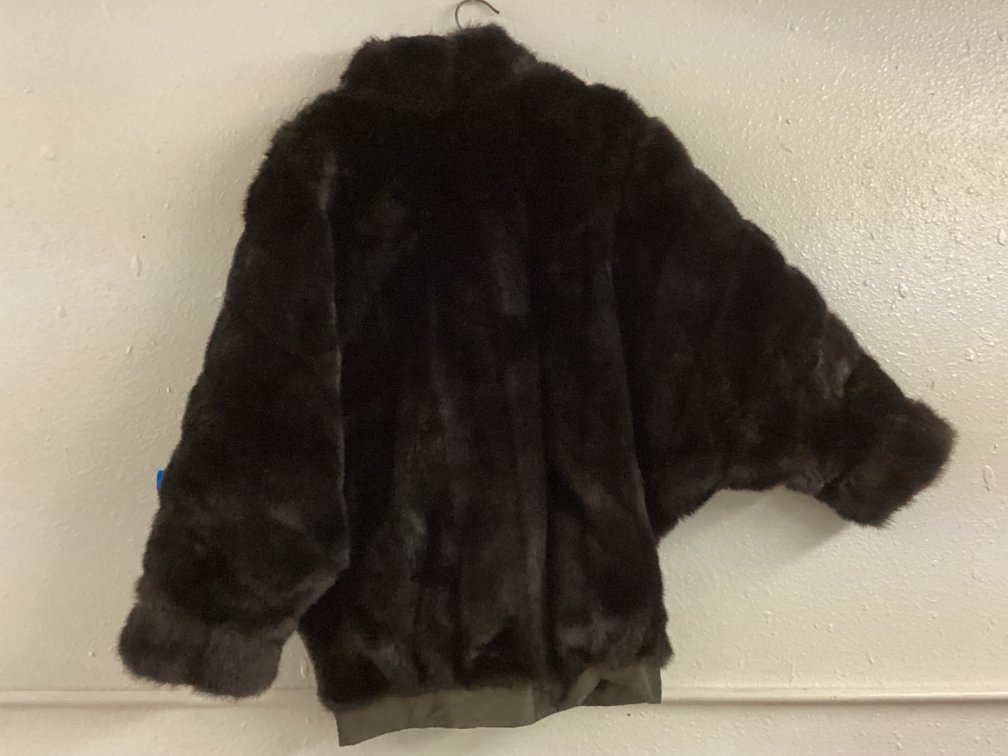 Womens Faux Fur Zip up Coat