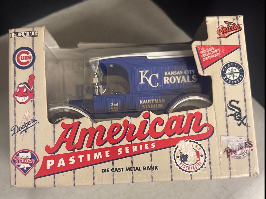 All American Die Cast Bank Kansas City Royals