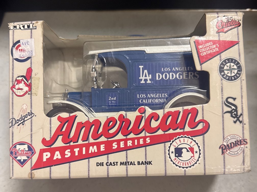 All American Die Cast Bank Los Angels Dodgers