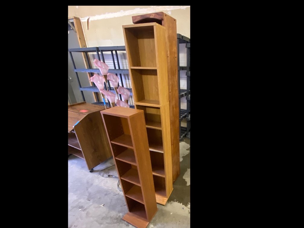 Wooden Shelving Units Lot of 3