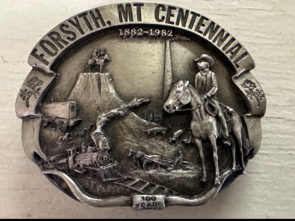 Forsyth, MT Centennial Belt Buckle