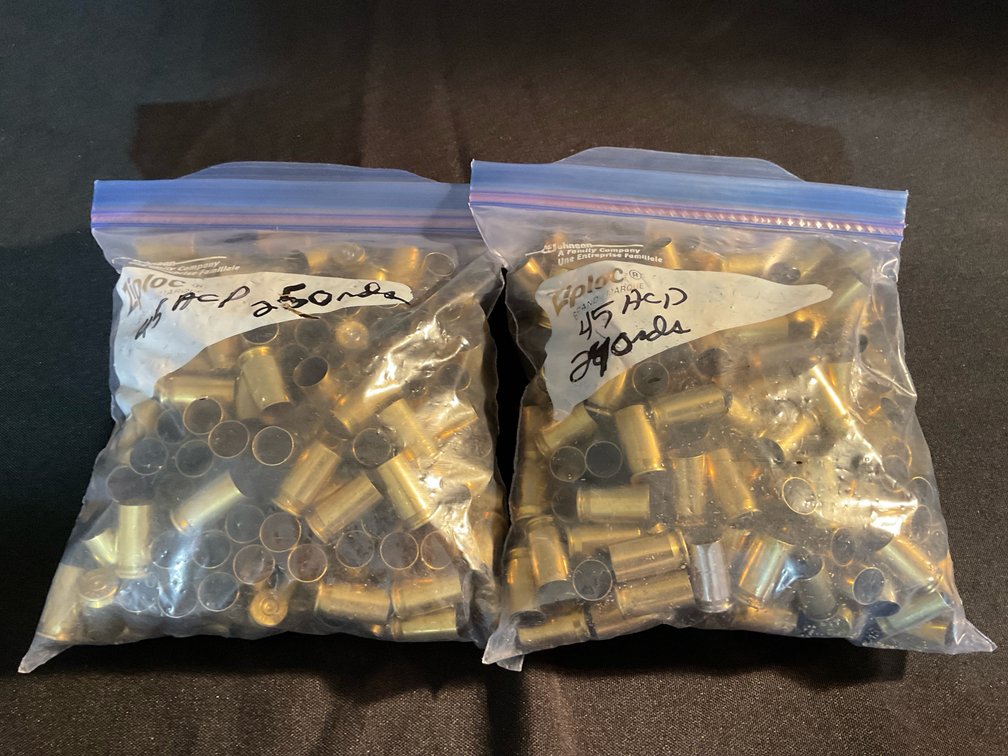 45 ACP Brass Casings (490)