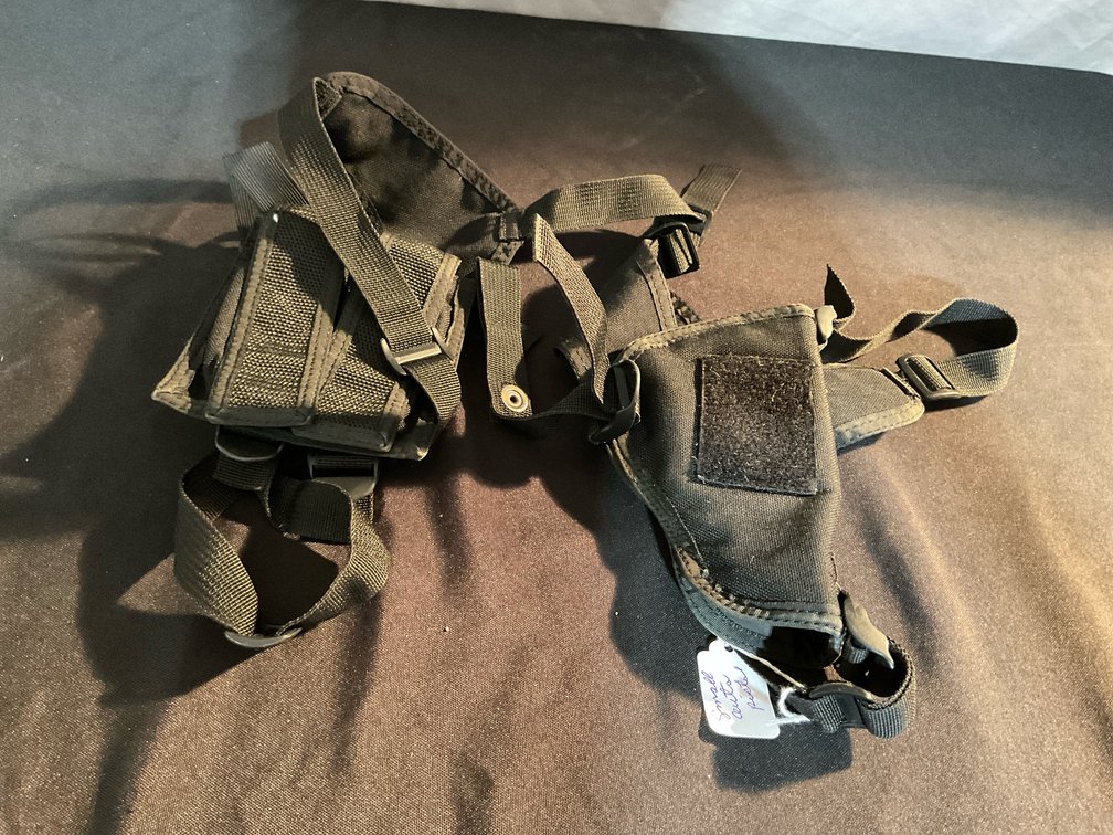 Small Auto Nylon Shoulder Holster W/ Mag Pouch