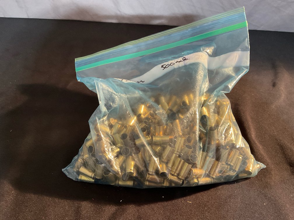 9mm Luger Brass Casings (500)