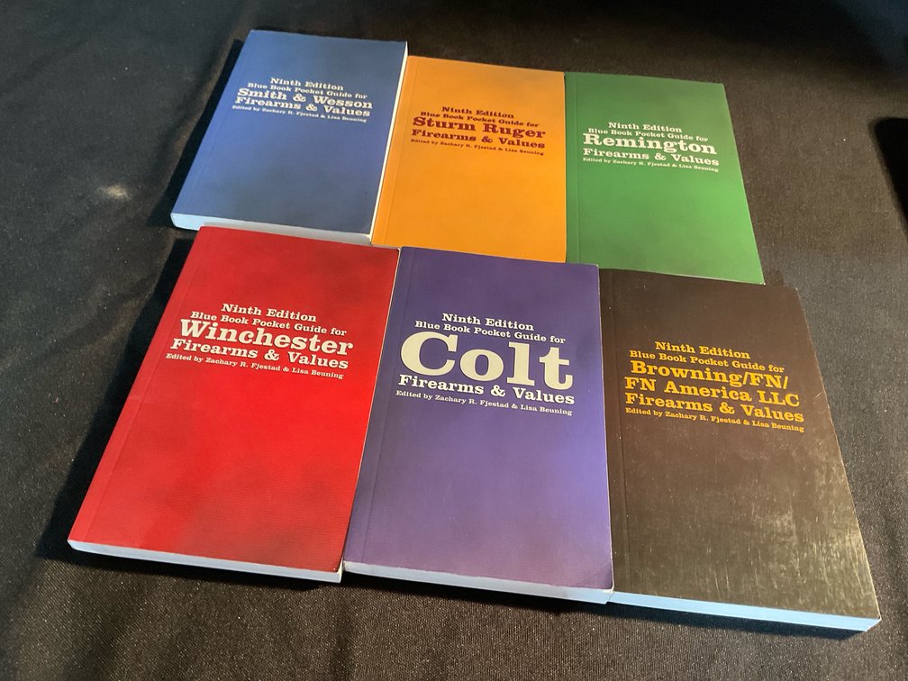 9th Edition Blue Book Firearm Pocket Guides (6)