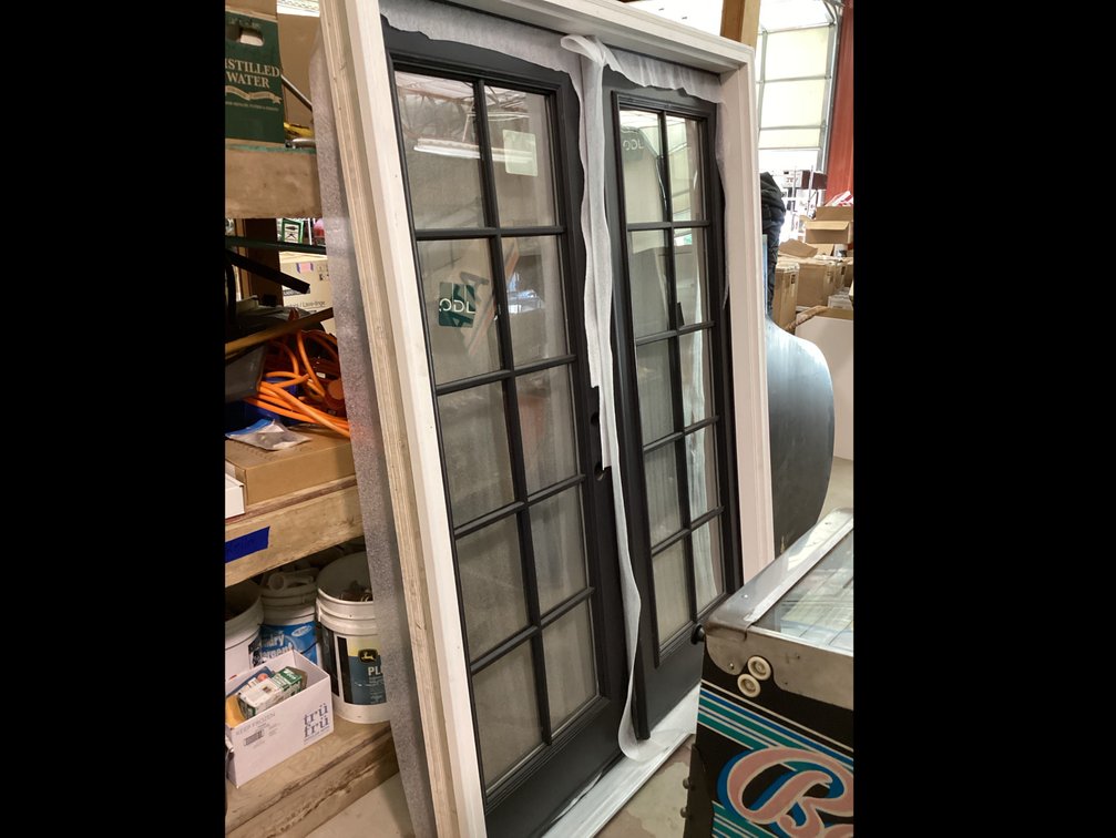 Metal Double Hinged French Doors,