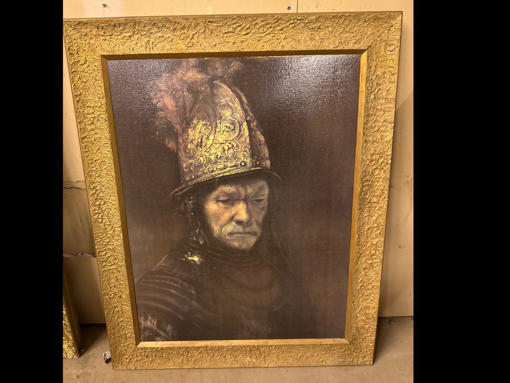 Reproduction Print Of “The Man With The Golden Helmet” 17th Century Painting