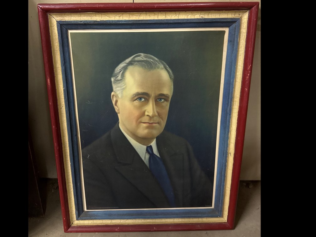 Portrait Of 32nd PresidentFranklin D Roosevelt