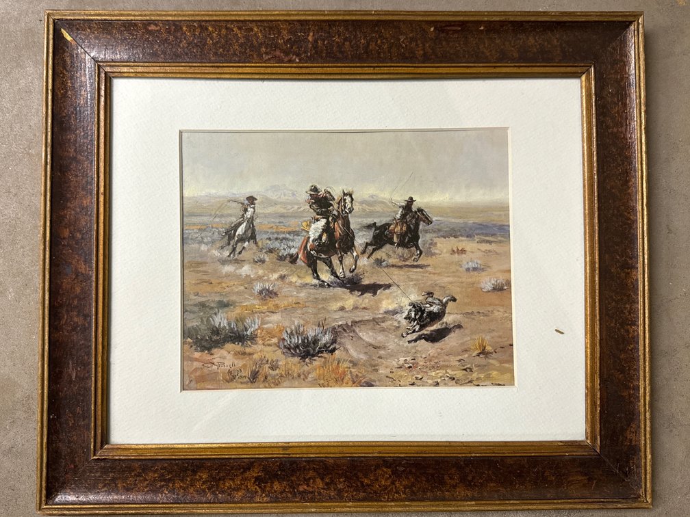 CM Russell “ Roping A Wolf”