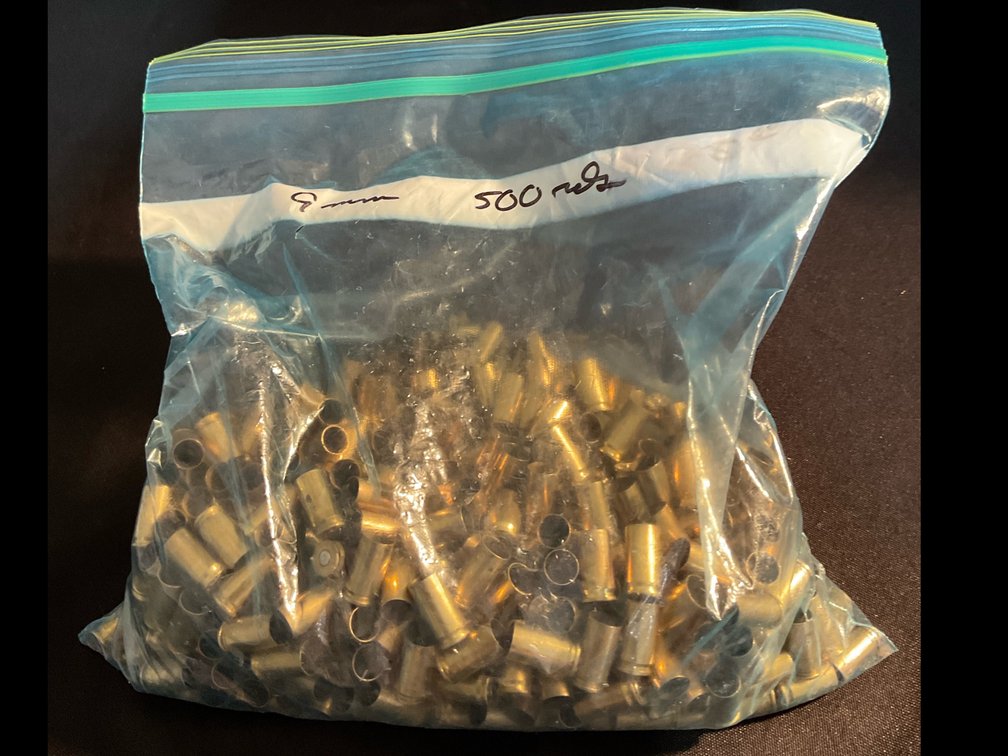 9mm Brass Casings (500)